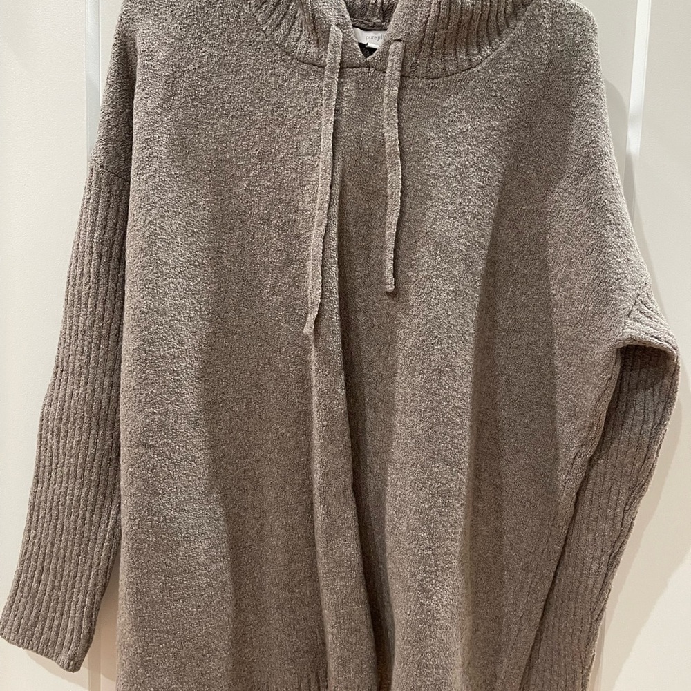 J. Jill Taupe Crew Neck Sweater